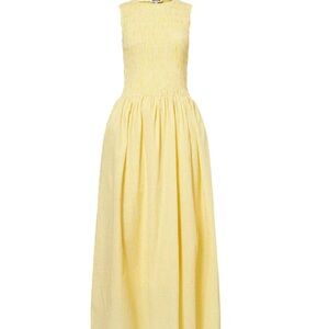 Amy Lynn Yellow Gingham drop waist dress